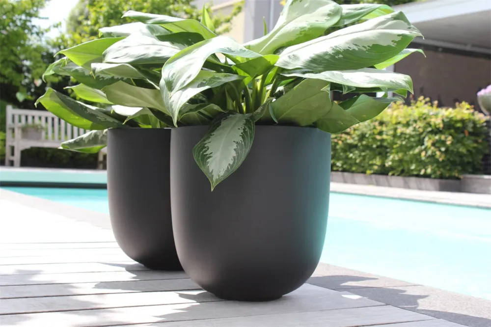Bloempot Ducos big black voor binnen & buiten Speciale Aanbieding