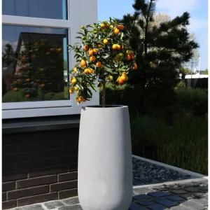 Bloempot Idaho grey Direct Verzonden