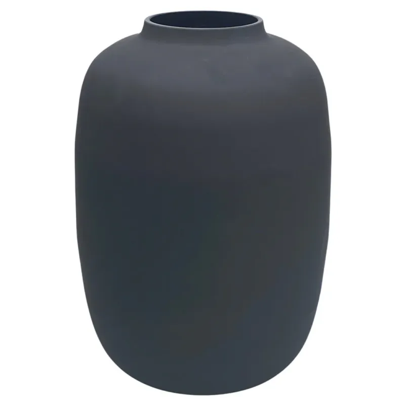 Zwarte glazen vaas – Mondgeblazen design in diverse maten Hoge Kwaliteit