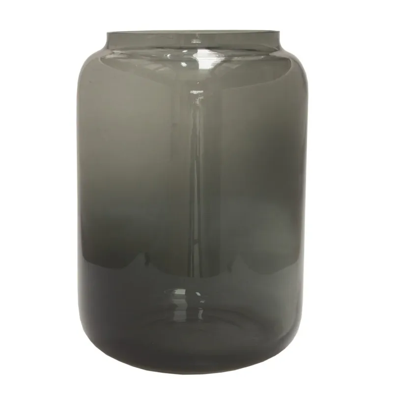 Veilige Betaling Wolga Grey vaas – Handgemaakt mondgeblazen design van grijs glas