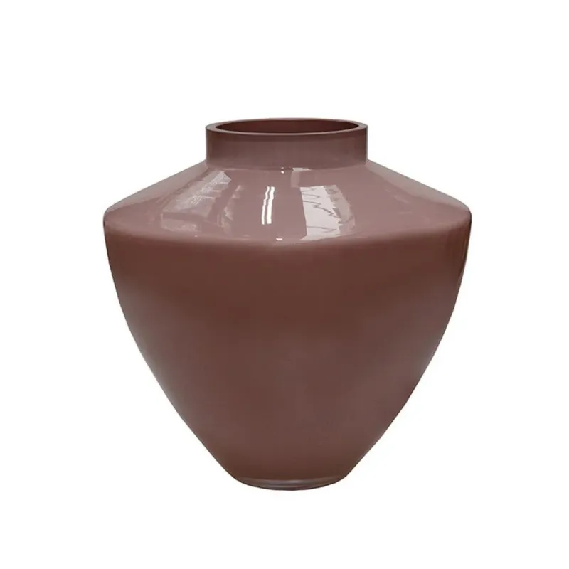 Kagera vaas pastelroze – Mondgeblazen designvaas van glas in roze tinten – Hoogte 32 cm voor modern interieur Premium