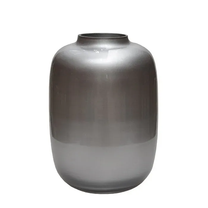 Artic Silver vaas – Mondgeblazen zilveren designvaas van glas Favoriet