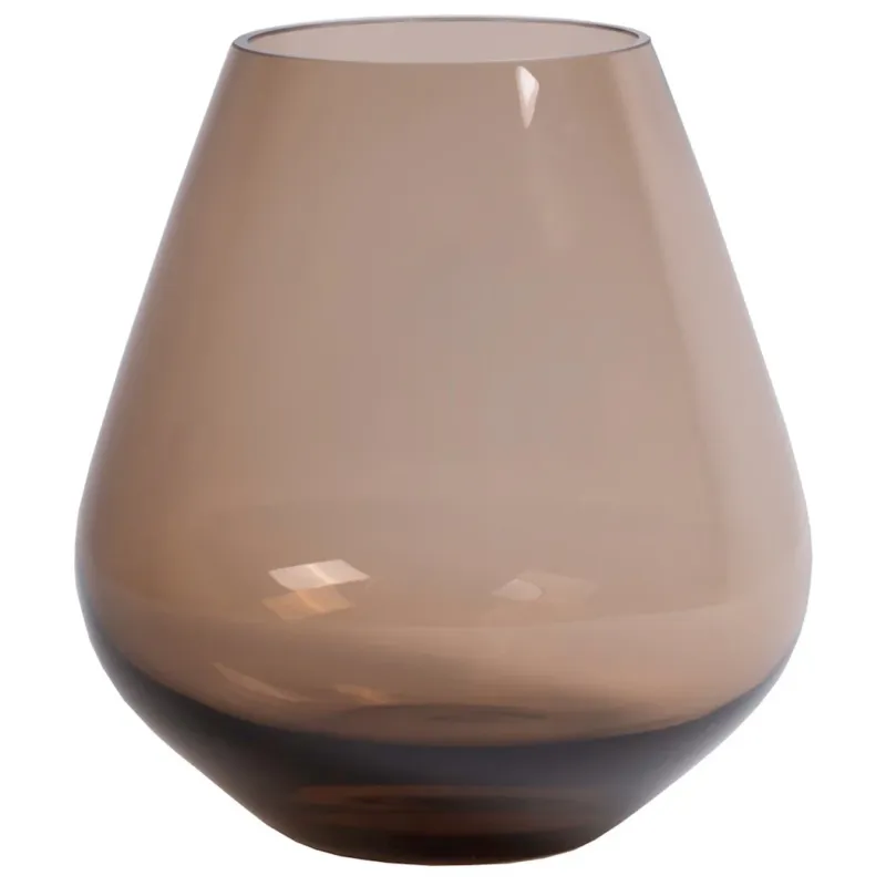 Nu Kopen Vaas Tasman Taupe – Stijlvolle Glas Vaas in Taupe voor Moderne Interieurs