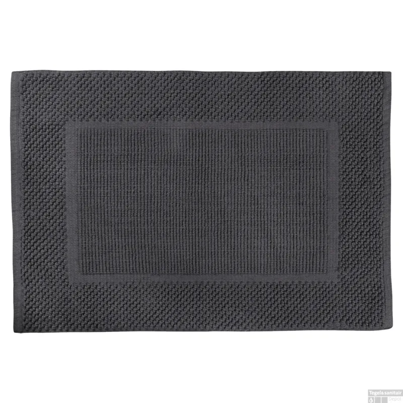 Badmat Differnz Basics 50x80 cm Katoen Donker Grijs Rechtstreeks Van De Fabrikant