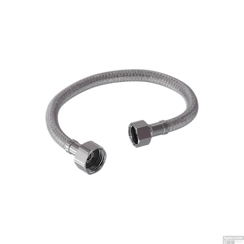 Flexibele Aansluitslang MAY 30 cm G1/2" x G3/8" Aansluiting Chroom Snelle Levering