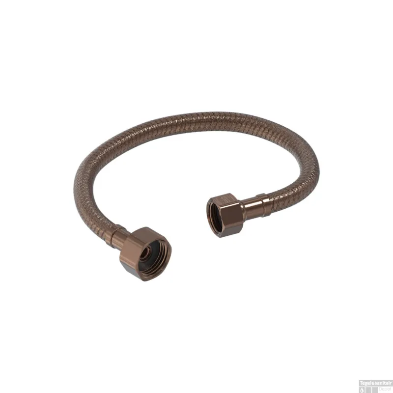 Shop Nu Flexibele Aansluitslang MAY 30 cm G1/2" x G3/8" Aansluiting Geborsteld Mat Koper PVD