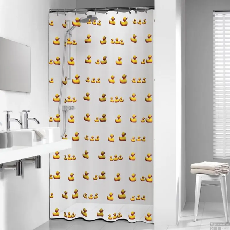 Douchegordijn Sealskin PEVA Duckling 180x200 Geel Koop Vandaag