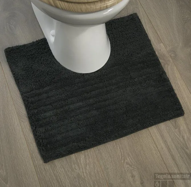 Beste Prijs Toiletmat Sealskin Essence 100% Katoen 50x45 Antraciet