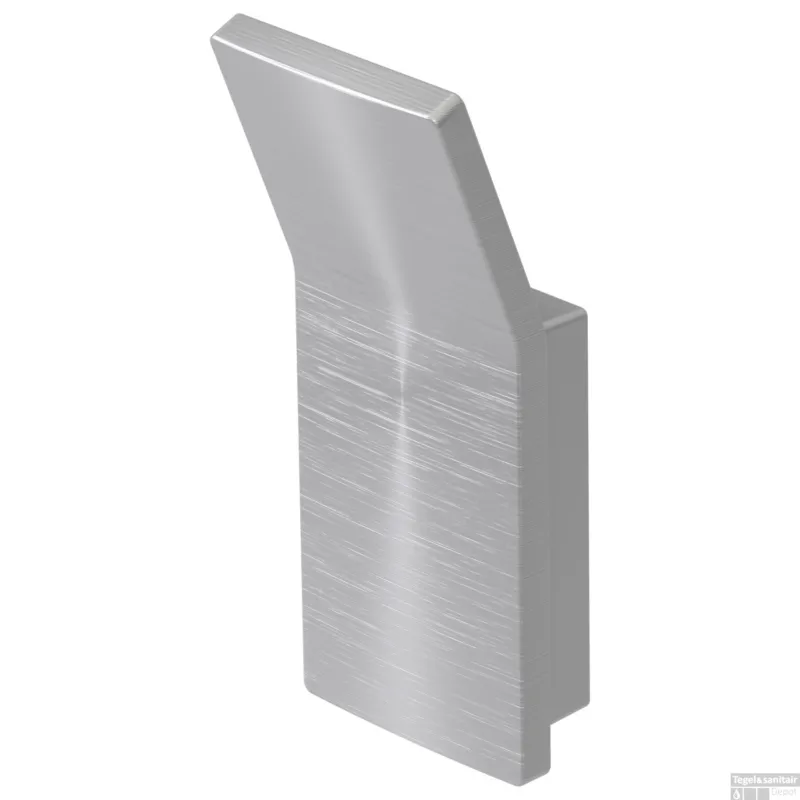 Handdoekhaak Haceka Aline Brushed 8,7x3,6 cm Aluminium Geborsteld Zilver Gratis Retour