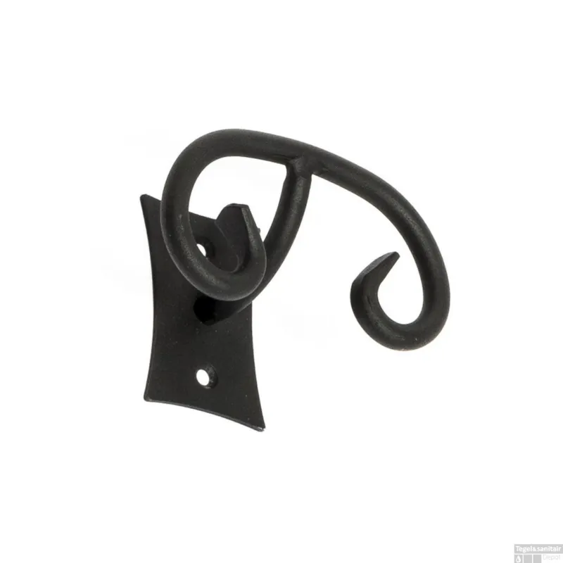 Flitsaanbieding Dubbele Handdoekhaak Sapho Rebecca 9.9x6.6 cm Zwart