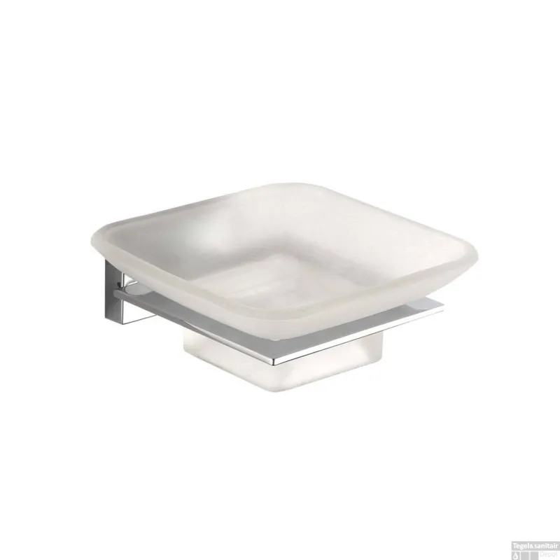 Direct Verzonden Zeephouder Sapho Apollo Hangend 10.2x11.2 cm Melkglas / Chroom