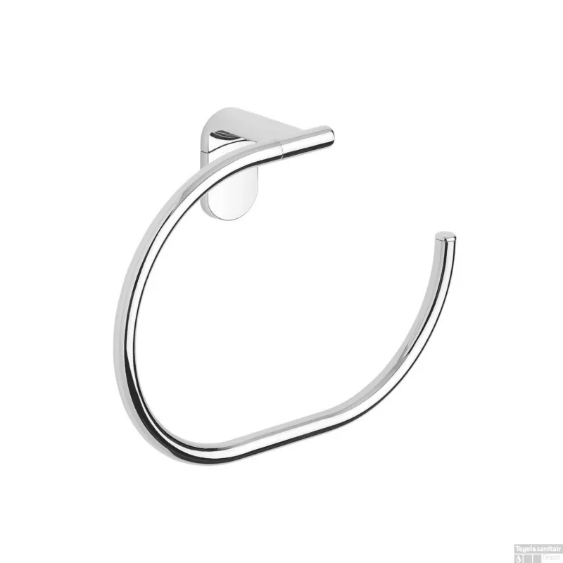Handdoekhouder Sapho Zero Ovaal 20x14.5 cm Chroom Betrouwbaar