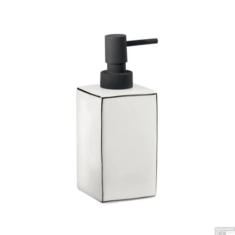 Express Levering Zeepdispenser Sapho Lucrezia Vrijstaand 400 ML Keramiek Wit