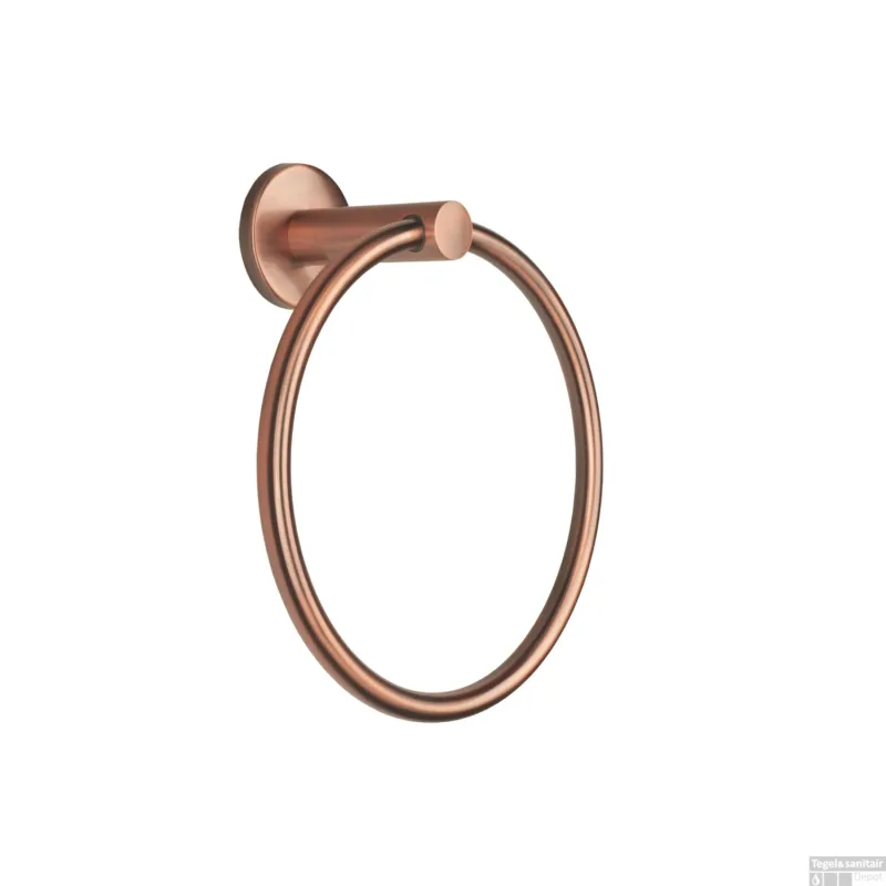 Direct Beschikbaar Handdoekring BWS Colorato 16 Cm Geborsteld Koper