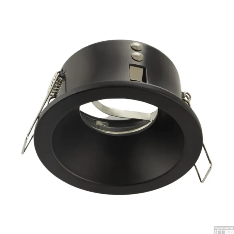 Flitsaanbieding Inbouw LED-Spot Bellezza Bagno Nick IP65 8,5x4.5 cm LED Mat Zwart