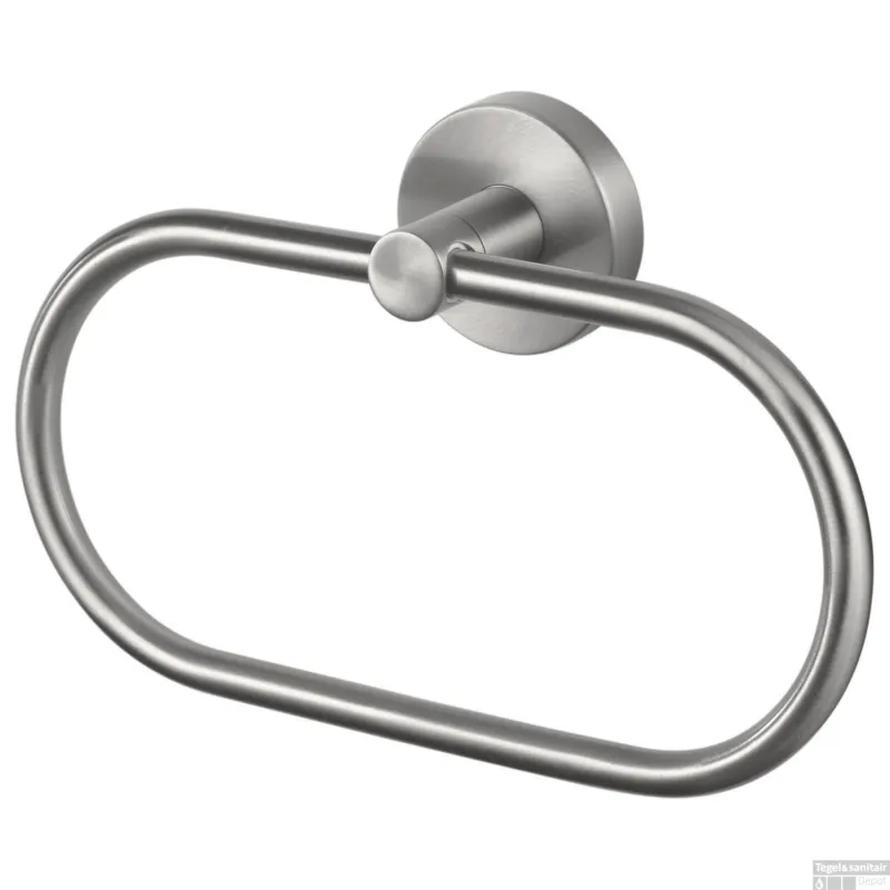 Gratis Retour Handdoekring Haceka Kosmos Tec 21 cm Mat Chroom