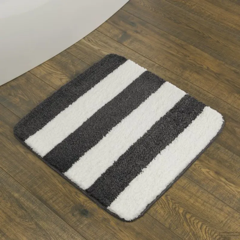 Beste Prijs Bidetmat Sealskin Linje Polyester 60x60 cm Grijs
