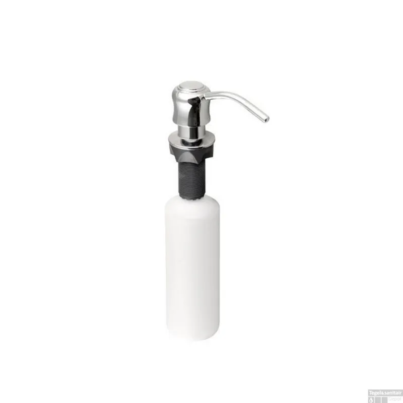 Direct Beschikbaar Inbouwzeepdispenser Sapho Traditioneel Kunststof Fles 350 ML Chroom