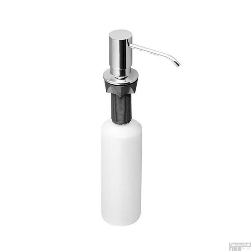 Inbouwzeepdispenser Sapho Kunststof Fles 350 ML RVS Seizoensaanbieding