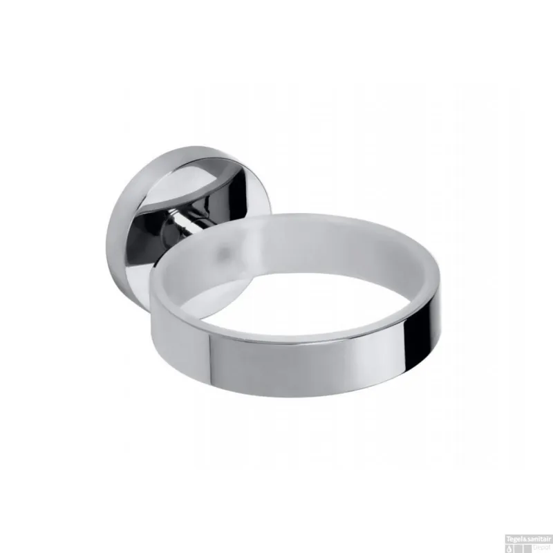 Haardrogerhouder Sapho X-Round 5.5x8 cm Hangend Chroom Seizoensaanbieding