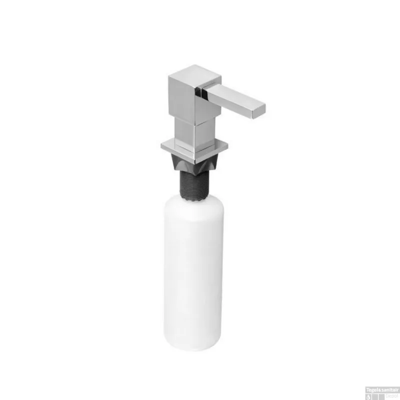 Speciale Aanbieding Inbouwzeepdispenser Sapho Kunststof Fles 350 ML Vierkant Chroom