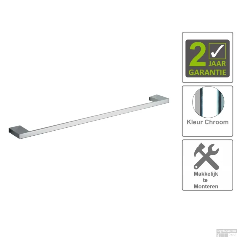Snelle Levering Eris enkele handdoekrek 60cm chroom