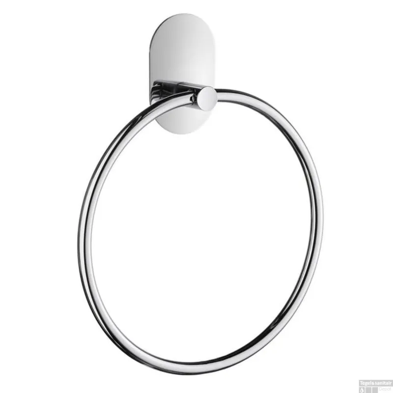 Korting Handdoekring Smedbo Xtra 16.8x21.5 cm Chroom