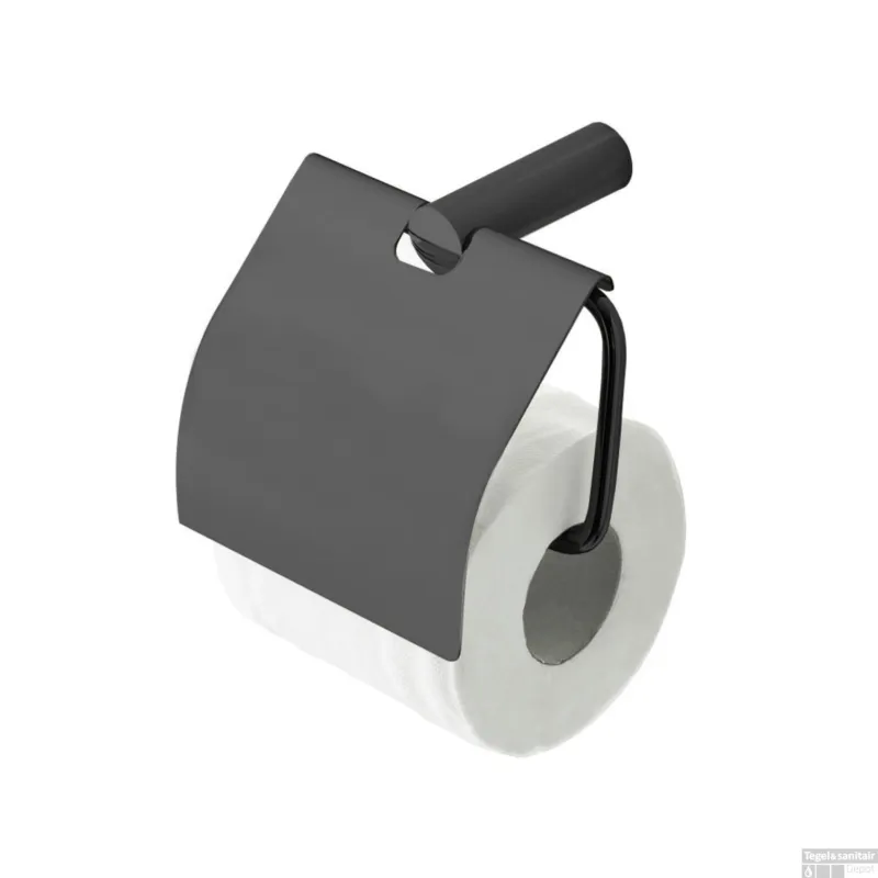 Populair Toiletrolhouder BWS Iron Inclusief Klep Gunmetal
