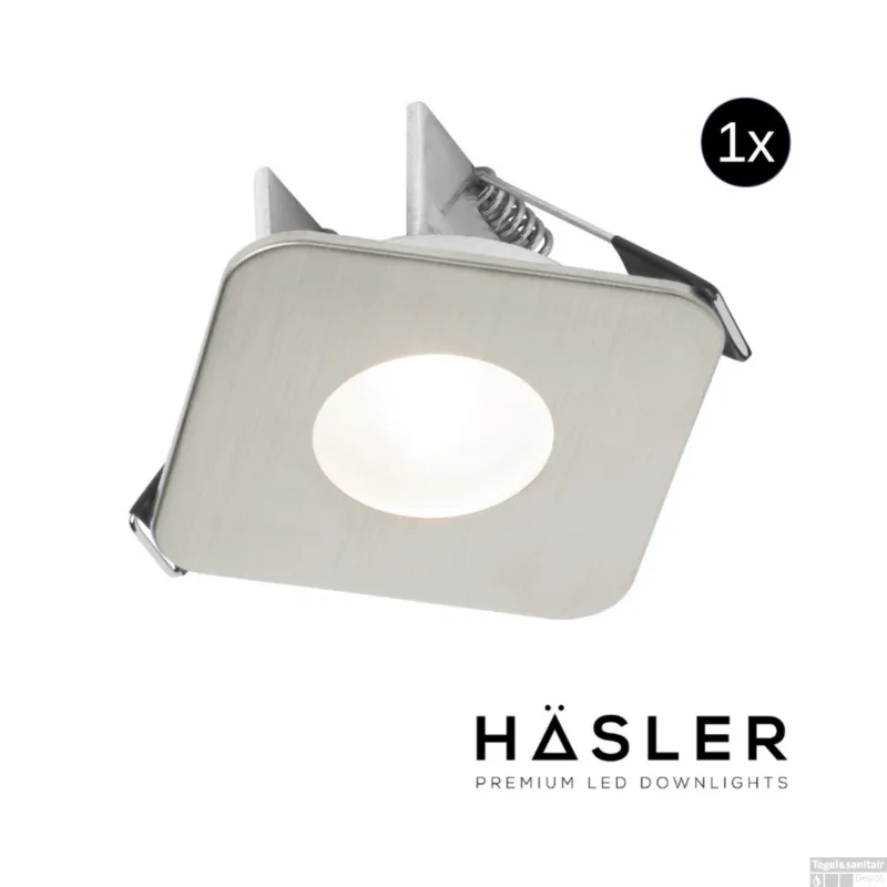 Inbouwspot Häsler Mallorca Incl. Fase Aansnijding Dimbaar 6,8 cm 4 Watt Helder Wit RVS Set 1x Rechtstreeks Van De Fabrikant