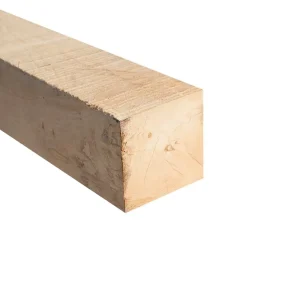 Premium Staander / Paal Eiken hout 12x12x250cm Fijnbezaagd
