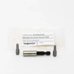 2 x Torx Bits T20 + 1 Magnetische Bithouder Merkproduct