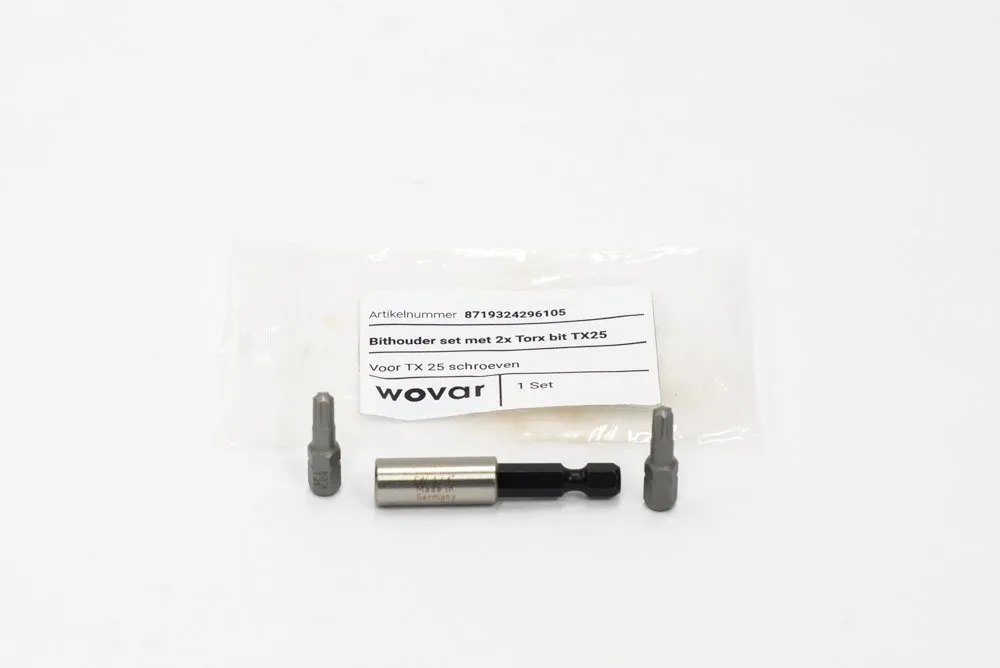 2 x Torx Bits T20 + 1 Magnetische Bithouder Merkproduct