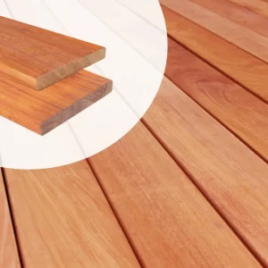Beperkt Aanbod Vlonderplank Padouk hardhout 2.1 x 14.5 cm glad geschaafd - 215 cm