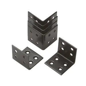 Lage Prijs Schutting Hoekjes 40x40mm Zwart Tuinscherm Beslag - 6 stuks