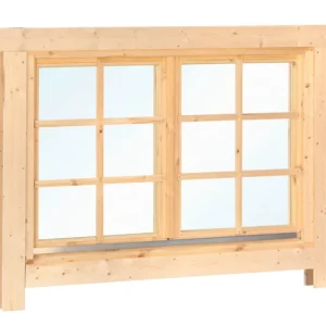 Dubbel draai / kiepraam 144.5x96.6cm Wanddikte 28 t/m 70 mm Dubbel glas Snelle Levering