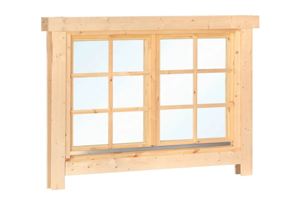 Dubbel draai / kiepraam 144.5x96.6cm Wanddikte 28 t/m 70 mm Dubbel glas Snelle Levering