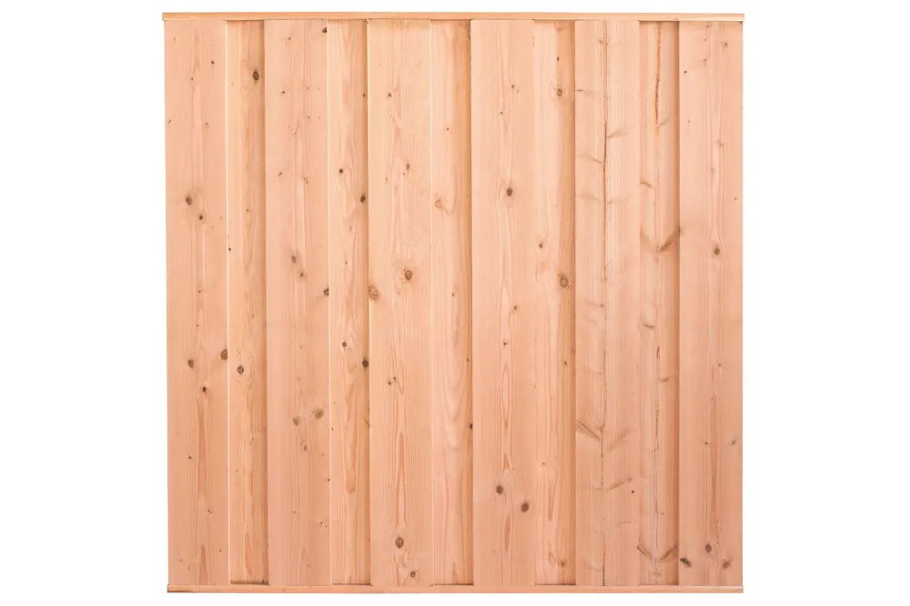 Tuinscherm Douglas 180 x 180 cm - 11 planks fijnbezaagd Korting
