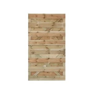 Express Levering Schuttingdeur Grenen 100x180cm horizontale planken