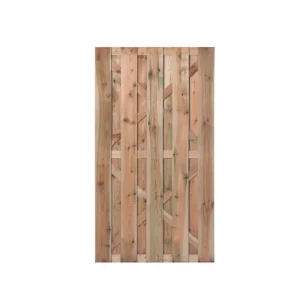 Schuttingdeur Grenen 100x180cm verticale planken Voordeelprijs
