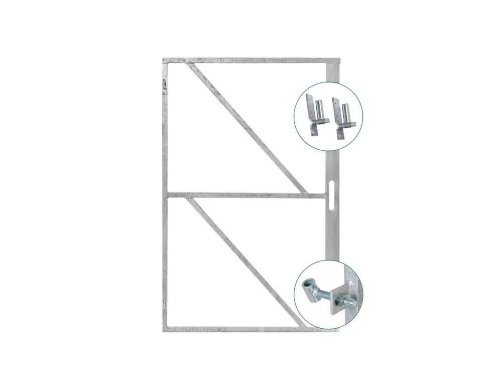 Nieuw Luxe IJzeren deurframe met slotkast - In diverse maten - Dikte 30mm - 155 cm