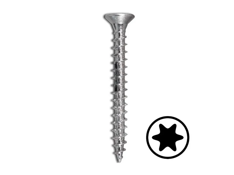 Voldraadschroef Verzinkt 4 x 16 / 60 mm Torx 20 - Doos 200 stuks - 30 mm Voordeelprijs