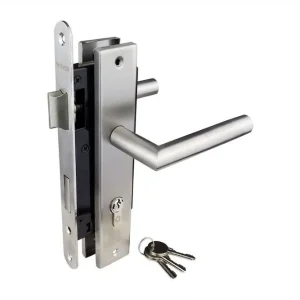 Veilige Betaling Inbouw Cilinderslot RVS Op Schild - Complete Set