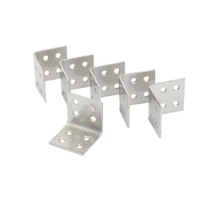Schutting hoekjes RVS 50x50mm Tuinscherm beslag - 6 stuks Weekendaanbieding
