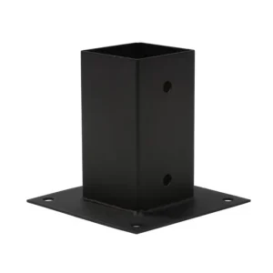 Veilige Betaling Paalhouder 12x12cm Zwart op Plaat - Per Stuk