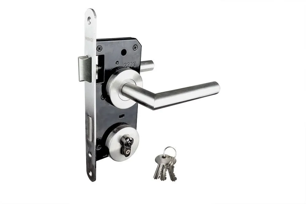 Bestel Nu Inbouw Cilinderslot RVS Rond Rozet - Complete Set