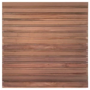 Koopje Lattenscherm Keruing hardhout 180 x 180 cm - 28 planks geschaafd