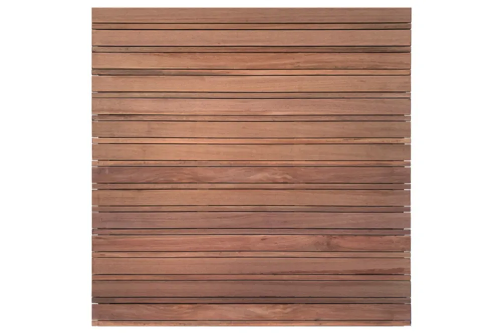 Koopje Lattenscherm Keruing hardhout 180 x 180 cm - 28 planks geschaafd