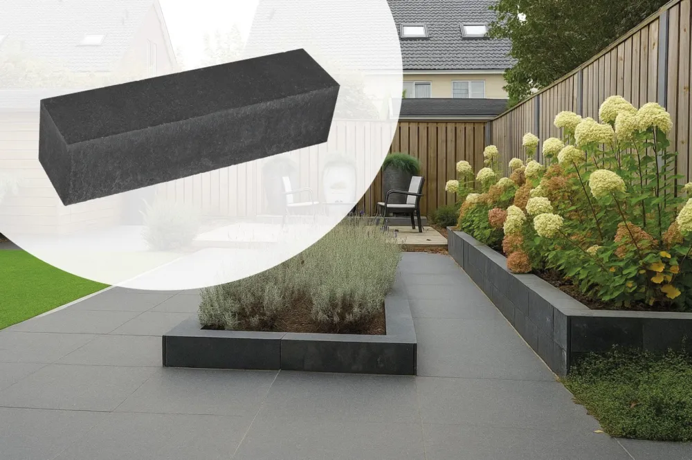 Favoriet Stapelblokken 15x15x60cm Strak Antraciet Zwart Paved - Populair