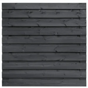 Meest Verkocht Tuinscherm Zwart Vuren 180 x 180 cm - 21 planks geschaafd