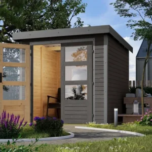 Tuinhuis Jupiter Terragrijs Wanddikte 19 mm Tijdelijk Beschikbaar